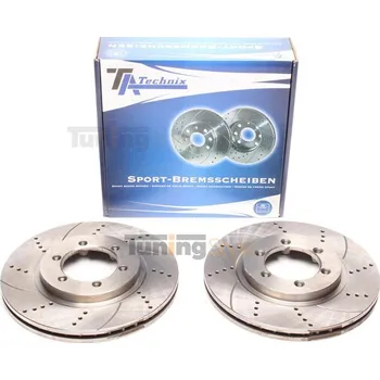 Brzdový systém Sportovní brzdové kotouče TATechnix-Přední 278mm Ssangyong Korando,Musso
