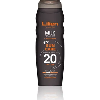 Přípravek na opalování Lilien Sun Active opalovací mléko SPF 20 200 ml