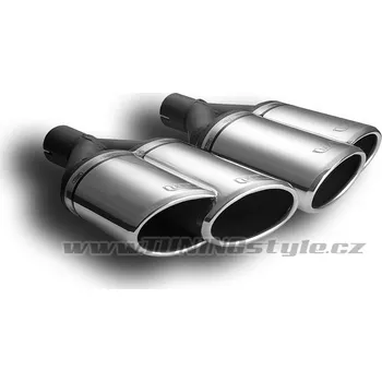 Koncovka výfuku Koncovka výfuku dvojitá šikmá levá ULTER SPORT 160x65mm