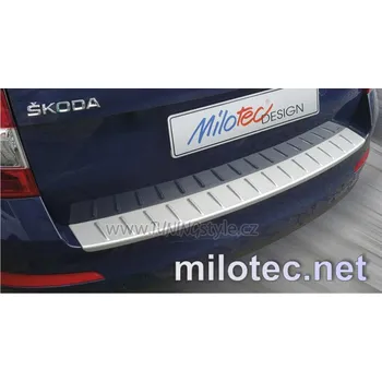 Tuning Práh pátých dveří s výstupky, ABS-stříbrný, Škoda Octavia III. Combi, 05/2013-