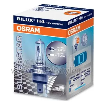Povinná bezpečnostní výbava Žárovka Osram SILVERSTAR, H4 12V/55W