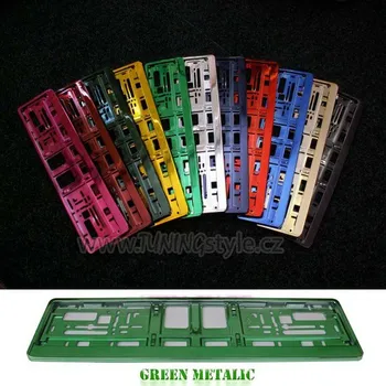 Držák SPZ Držák SPZ/RZ, podložka zelená chrom