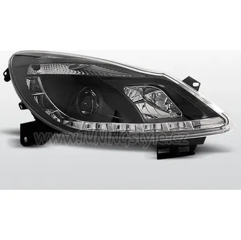 Přední světlomet Přední světla s denními světly RL Opel Corsa D 06-10 černá