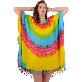 Dámská halenka batikovaná BOB Pončo Duha sluneční