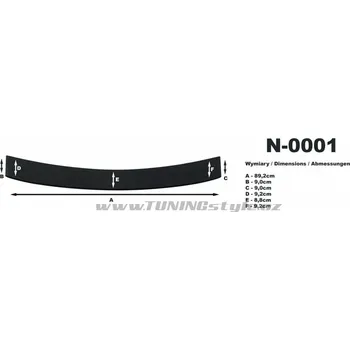 Lišta karosérie Nášlap kufru černý - Seat Altea XL 04-