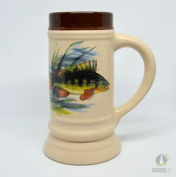 Sklenice Korbel keramický-Okoun