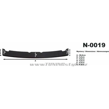 Lišta karosérie Nášlap kufru černý - Hyundai i10 11-