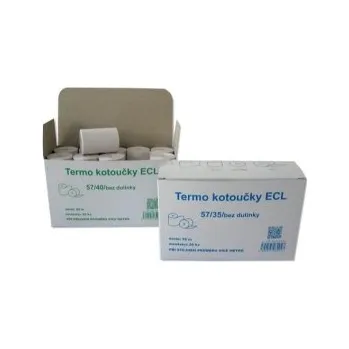 Kotouček do pokladny a tiskárny štítků Pásky do pokladny termocitlivé - EET - 57 mm / 30 mm / 18 m