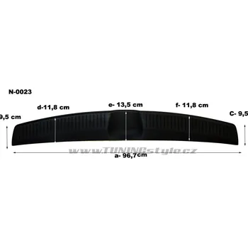 Lišta karosérie Nášlap kufru černý - Hyundai i30 htb 12-