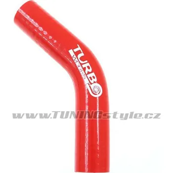 Zapalovací a žhavicí svíčka Silikonová hadice, koleno TurboWorks Red 45° 28mm
