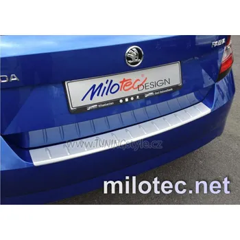 Tuning Práh pátých dveří s výstupky, ABS-stříbrný, Škoda Fabia III. Combi, 12/2014-