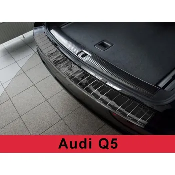 Lišta karosérie Nerezová ochranná lišta zadního nárazníku Audi Q5 grafitová žebrovaná 2008-2016
