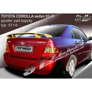Auto-moto Spoiler zadní kapoty, křídlo Stylla Toyota Corolla sedan 02-07