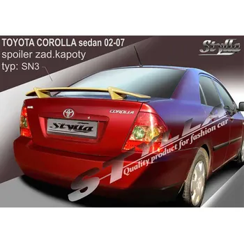 Auto-moto Spoiler zadní kapoty SN3, křídlo Stylla Toyota Corolla sedan 02-07