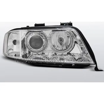 Přední světlomet Přední světla angel eyes AUDI A6 97-99 chrom