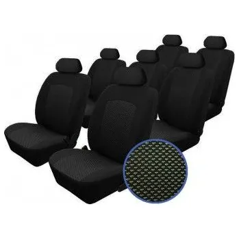 Potah sedadla Automega Autopotahy Ford S MAX, od r. 2006-2015, 7 míst, 2X PŘEDNÍ LOKETNÍ OPĚRKA, žakar tmavý