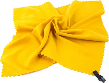 Spokey Nemo rychleschnoucí ručník 40 x 40 cm žlutý s karabinou