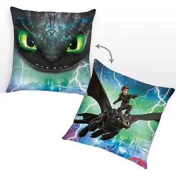 Dekorativní polštářek Herding Jak vycvičit draka 40 x 40 cm