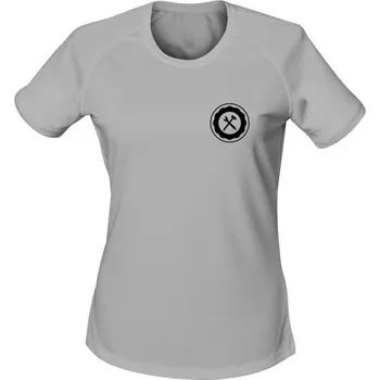 Dámské tričko Dámské funkční tričko 142. prapor oprav (Klatovy) - světle šedá