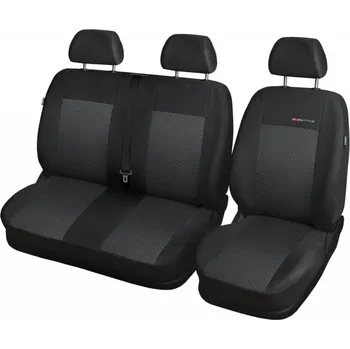 Potah sedadla Automega Autopotahy Renault Trafic II, 3 místa, dělená dvojlavice, od r. 2014, černé