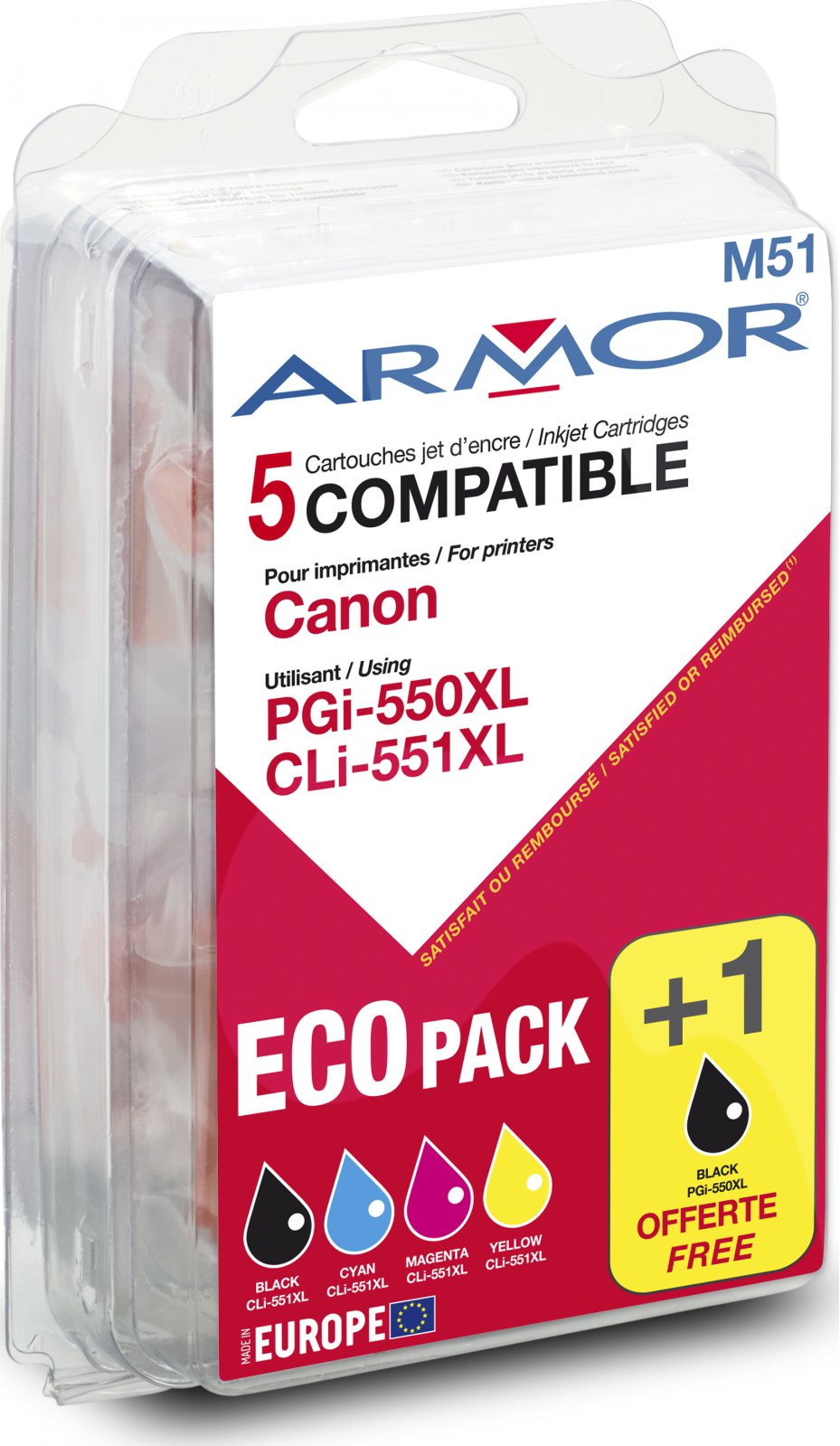 10X Cartucce Per Canon IP 7250 8750, PGI-550 CLI-551 CMYK 10X Cartucce Per Canon IP 7250 8750, PGI-550 CLI-551 CMYK