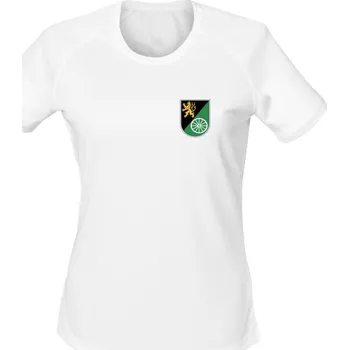Dámské tričko Dámské funkční tričko 143. zásobovací prapor (Lipník nad Bečvou) - bílá