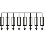 Elektroměrový rozvaděč ELPLAST-KPZ SRM 24x160 33.1.33 V pilíř (3D)