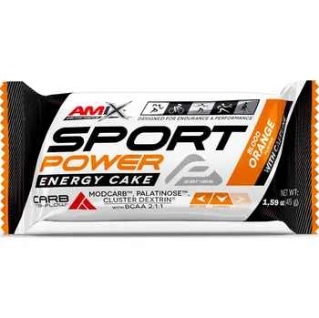 Amix SPORT POWER ENERGY CAKE BAR S KOFEINEM 45g Příchuť: Blood Orange