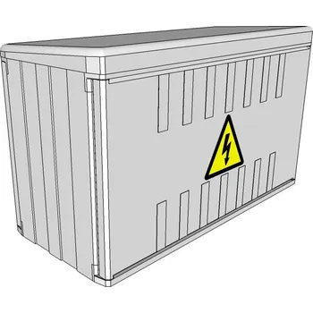 Elektroměrový rozvaděč ELPLAST-KPZ PR 1.1.3 na stožár IP43 (3D)