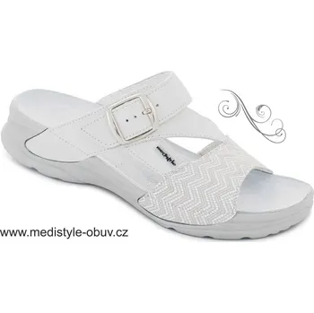 Dámská zdravotní obuv MEDISTYLE MIRIAM 8M-T11 pantofel bílý, --- - 41