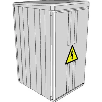 Rozvaděč Elektroměrový rozvaděč ELPLAST-KPZ PR 2.2.1 na sokl IP43 (3D)