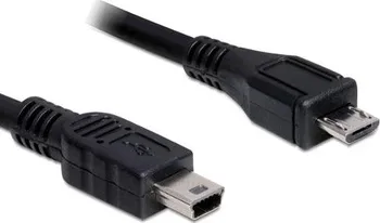 Datový kabel Delock microUSB 2.0 1 m černý