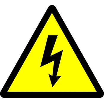Elektroměrový rozvaděč ELPLAST-KPZ Štítek blesk trojúhelník 10.5x10.5 mm