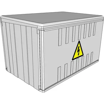 Rozvaděč Elektroměrový rozvaděč ELPLAST-KPZ PR 1.2.3 na stěnu IP54 (3D)