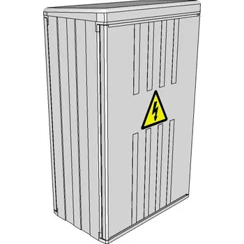 Rozvaděč Elektroměrový rozvaděč ELPLAST-KPZ PR 3.1.2 na stožár IP43 (3D)