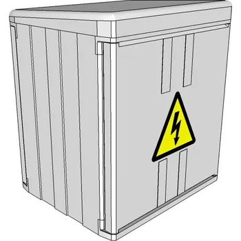 Rozvaděč Elektroměrový rozvaděč ELPLAST-KPZ PR 1.1.1 na sokl IP43 (3D)