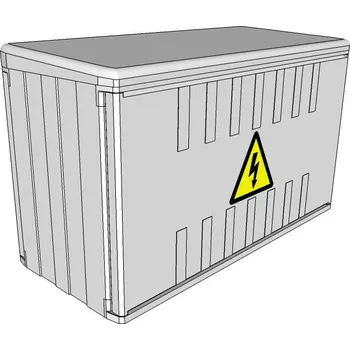 Rozvaděč Elektroměrový rozvaděč ELPLAST-KPZ PR 1.1.3 na stěnu IP43 (3D)