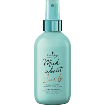 Schwarzkopf Professional Mad About Curls Quencher Oil Milk 200 ml Stylingový přípravek Schwarzkopf Professional Mad About Curls Quencher Oil Milk 200 ml