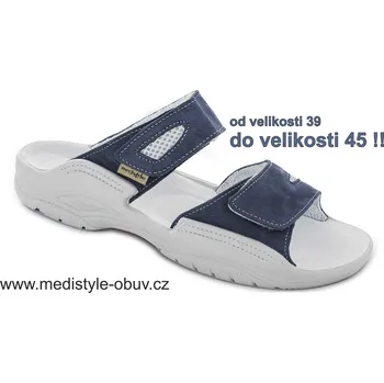 Dámská zdravotní obuv MEDISTYLE GITA 9G-M19 pantofel modrý vel.39-45, --- - 39