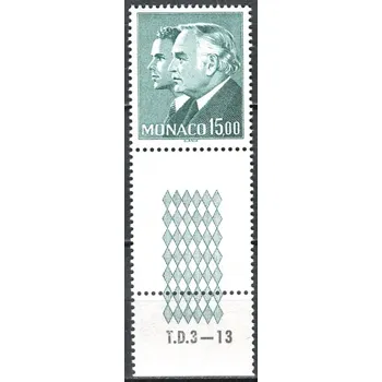 Poštovní známka (1986) MiNr. 1786 ** - Monako - KD - kníže Rainier III. a princ Albert