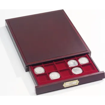 Obal pro sběratelský předmět Mincovní box Lignum - 35 políček Ø 32,5 mm