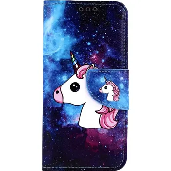 Pouzdro na mobilní telefon Obal Samsung M20 knížkový Space Unicorn (kryt neboli pouzdro na Samsung M20)