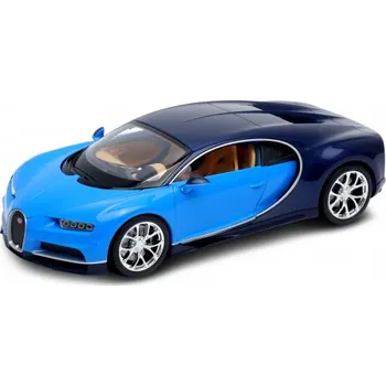 autíčko Welly Bugatti Chiron 1:24 modrý