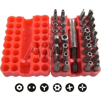 Šroubovák Sada nástavců šroubováků - bezpečnostní bity, torx, imbus atd. celkem 32ks