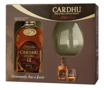 Whisky Cardhu 12 y.o. 40 % 0,7 l + 2x sklenička