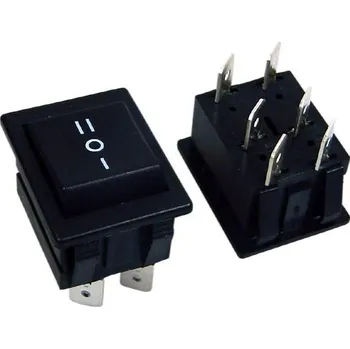 vypínač Vypínač kolébkový velký ARCOLECTRIC C1570ALAAD černý ON-OFF-ON