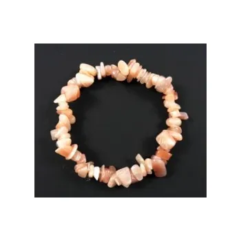 Náramek Sluneční kámen Adular náramek z tromlovaných kamenů