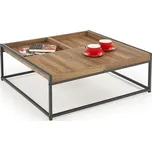 HALMAR konferenční stolek Fregata ořech medový/černá