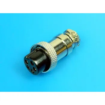 Elektrická zásuvka Konektor mikrofonní DIN kabelová samička 5 pinů MIC325