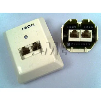 Elektrická zásuvka Zásuvka ISDN 2x8 (8) AP dvojtá vrchní montáž